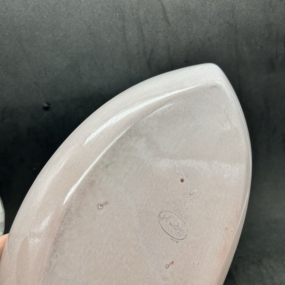 Art Pottery Stangl Terra Rose Free Form Leaf Design Bowl Serving Display MCM‎ - Picture 13 of 15